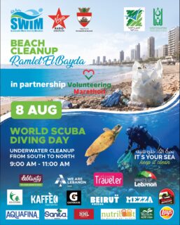 📢 SAVE THE DATE | Saturday, AUGUST 8
Join us for a Beach Cleanup at Ramlet El Bayda from 9:00 AM to 11:00 AM as we celebrate World Scuba Diving Day! 🌊💙
At the same time, diving centres from South to North will be conducting simultaneous underwater cleanups along the Lebanese coastline, making this a nationwide movement for our sea.
This initiative is organised in collaboration with @virginradiolebanon , @baladiyetbeirut , and with the support of @ministryofenvironment_lb and @ministryoftourism.lebanon
Together, we are raising awareness for marine conservation, cleaner coastlines, and ecosystem preservation. Every action counts in protecting our sea and building a more sustainable future for generations to come.
A heartfelt thank you to all our incredible partners for making this initiative possible @volunteeringmarathon @ecocitizens.lb @vespaadventureslb
🧤 Be many to join us.
💙 Protect what you love.
♻️ Together, we can make waves for a cleaner Lebanon.
#beachcleanup #scubadiving #marineconservation #environment #keepitclean